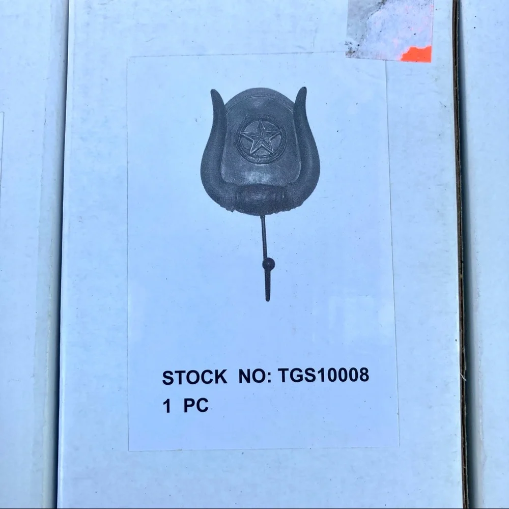 5 Western Style Hooks New in Box Coat Hooks Lone Star Country Decor Texas - Picture 11 of 11